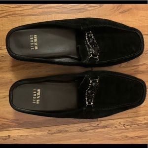 Stuart Weitzman Suede Backless Slides/Mules